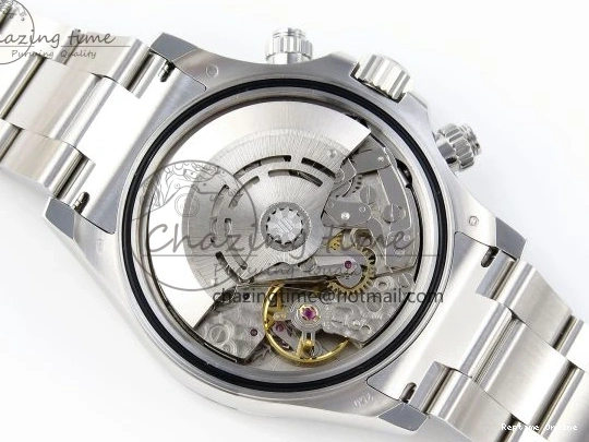 0418 TimelessDesign DAYTONA 116506 SS OMF BEST EDITION ICE BLUE DIAL ON SS BRACELET A7750 (SLIM MOVEMENT) 1811